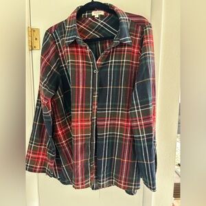 Andre by Unit Women Plaid Flannel Shirt